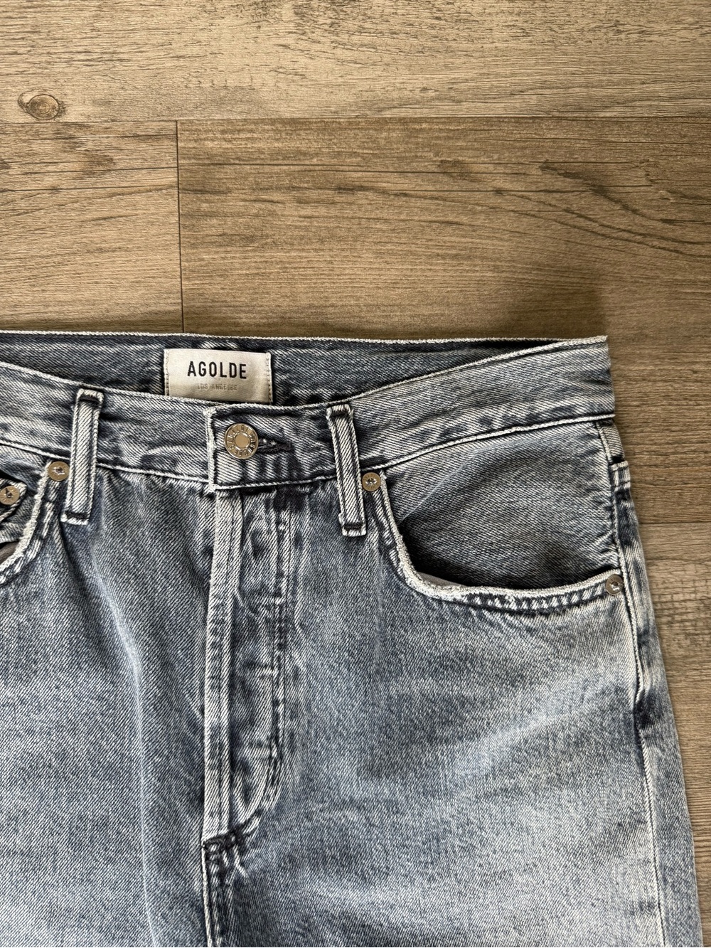 Agolde Riley high rise straight leg jeans 27 - Picture 3 of 8